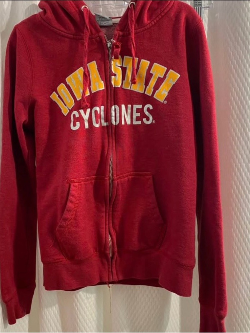 Colosseum Iowa State Zip- up Hoodie with Yellow and white Accents